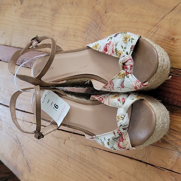 Xhileration chunky wedge espadrille opentoe sandal - Picture 2 of 12